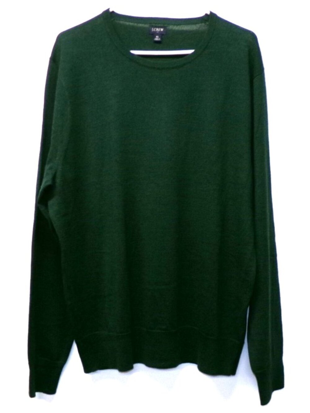J. Crew Factory Merino Wool Blend Men's XL Crewneck Sweater Green #AP638